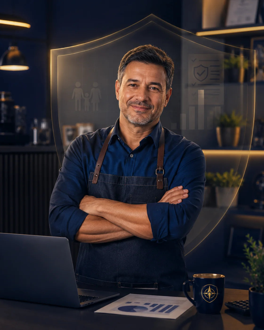Empresário MEI em seu negócio